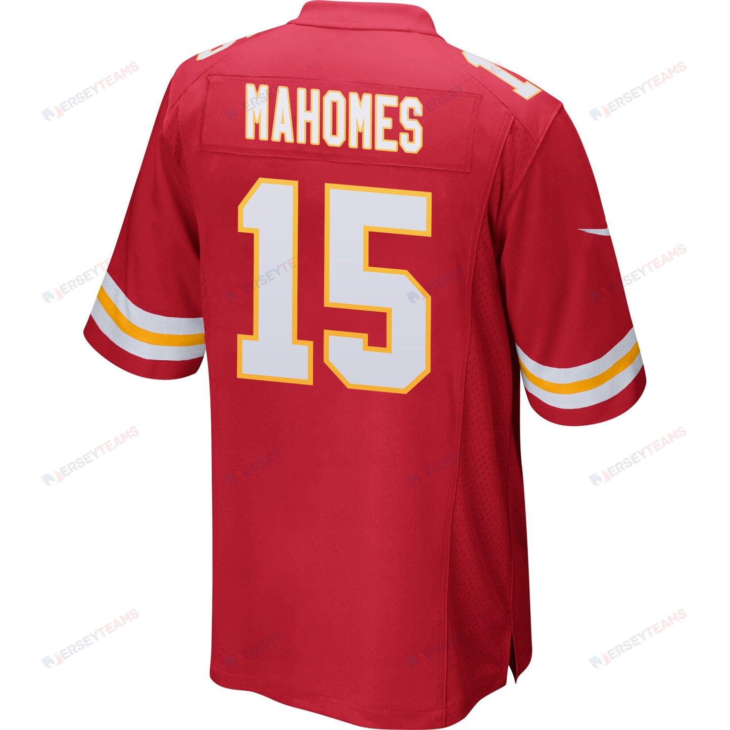 Patrick Mahomes 15 Kansas City Chiefs AFC Champions Patch Game Men Jersey - Red