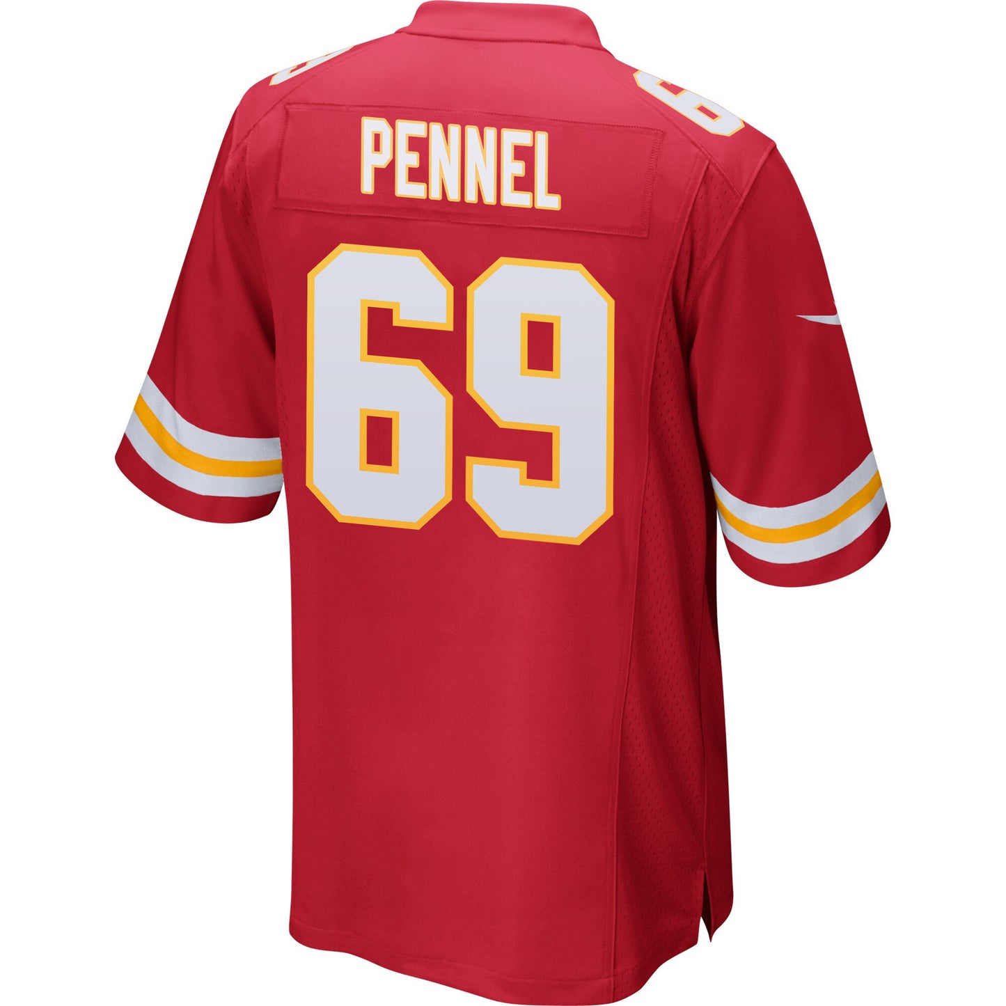 Mike Pennel 69 Kansas City Chiefs AFC Champions Patch Game Men Jersey - Red