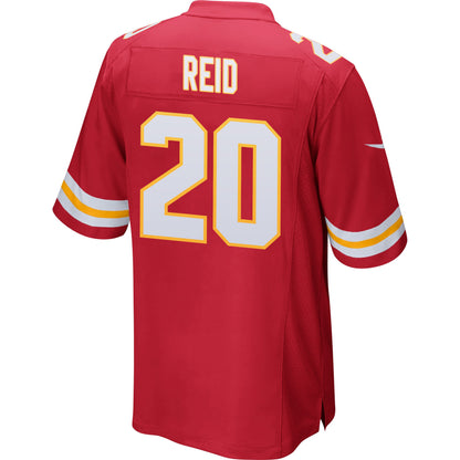 Justin Reid 20 Kansas City Chiefs AFC Champions Patch Game Men Jersey - Red