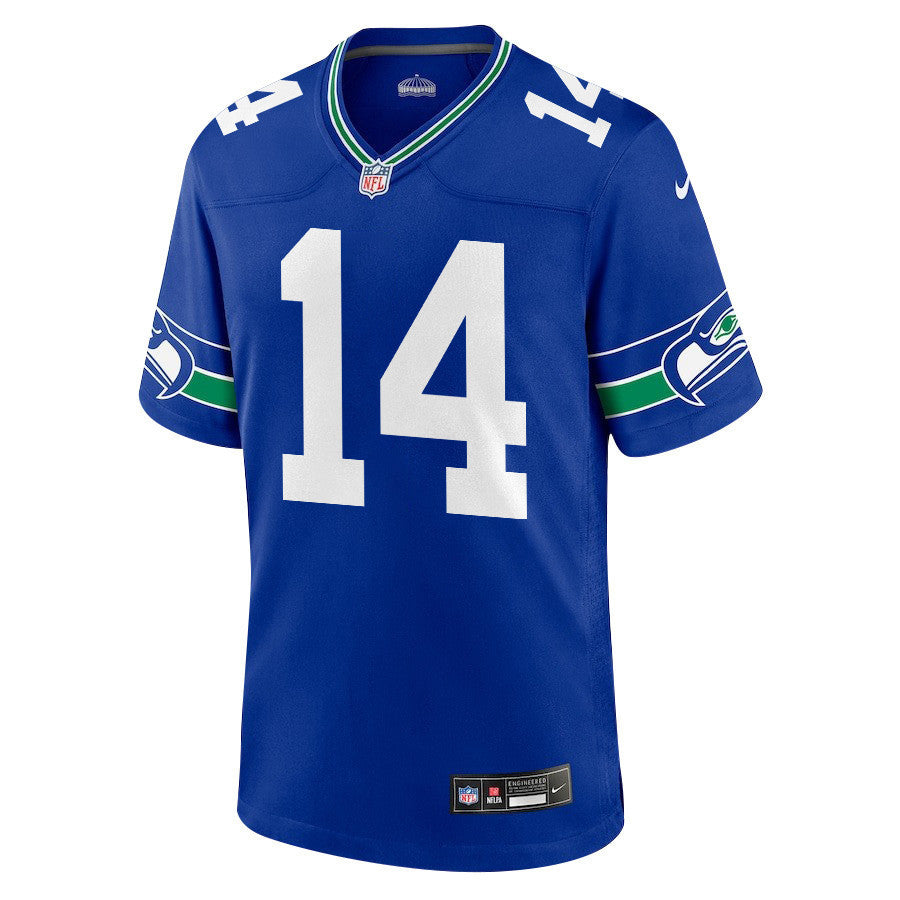 Sam Darnold 14 Seattle Seahawks Throwback Jersey - Royal, Men Jersey