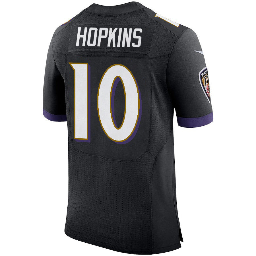 DeAndre Hopkins 10 Baltimore Ravens Elite Jersey - Black, Men Jersey