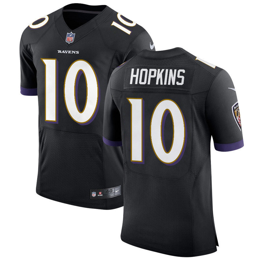 DeAndre Hopkins 10 Baltimore Ravens Elite Jersey - Black, Men Jersey
