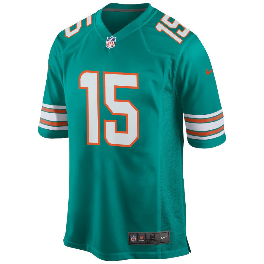 Nick Westbrook-Ikhine 15 Miami Dolphins Alternate Game Jersey - Aqua, Men Jersey