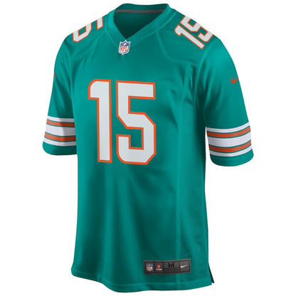 Nick Westbrook-Ikhine 15 Miami Dolphins Alternate Game Jersey - Aqua, Men Jersey