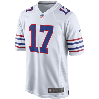 Josh Allen 17 Buffalo Bills Alternate Game Jersey - White, Men Jersey