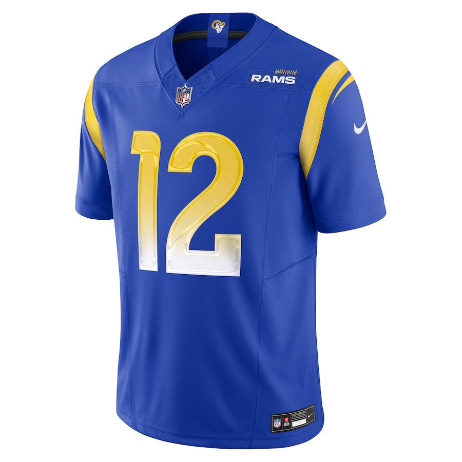 Puka Nacua 12 Los Angeles Rams Vapor F.U.S.E. Limited Player Jersey - Royal Men Jersey
