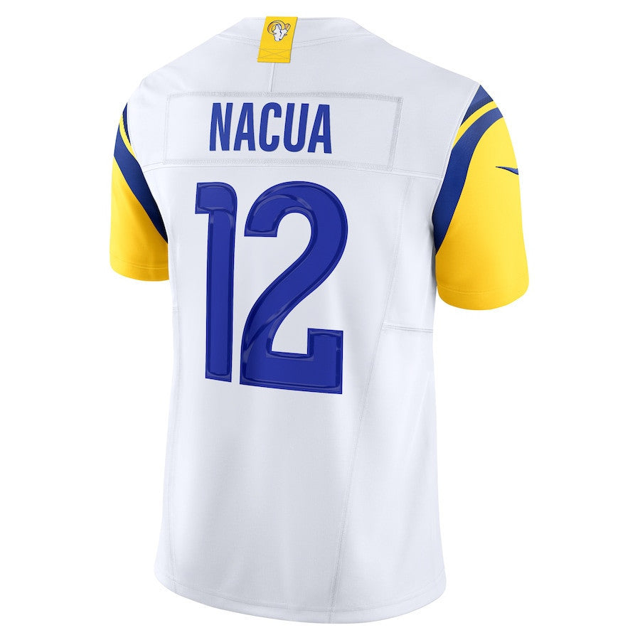 Puka Nacua 12 Los Angeles Rams Vapor F.U.S.E. Limited Player Jersey - White, Men Jersey
