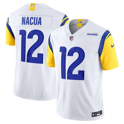 Puka Nacua 12 Los Angeles Rams Vapor F.U.S.E. Limited Player Jersey - White, Men Jersey