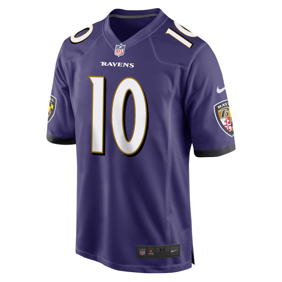 DeAndre Hopkins 10 Baltimore Ravens Game Jersey - Purple, Men Jersey