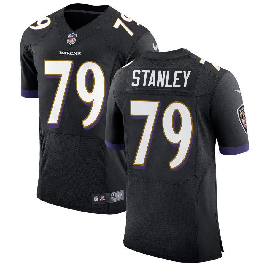 Ronnie Stanley 79 Baltimore Ravens Elite Jersey - Black, Men Jersey