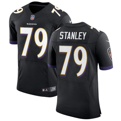 Ronnie Stanley 79 Baltimore Ravens Elite Jersey - Black, Men Jersey