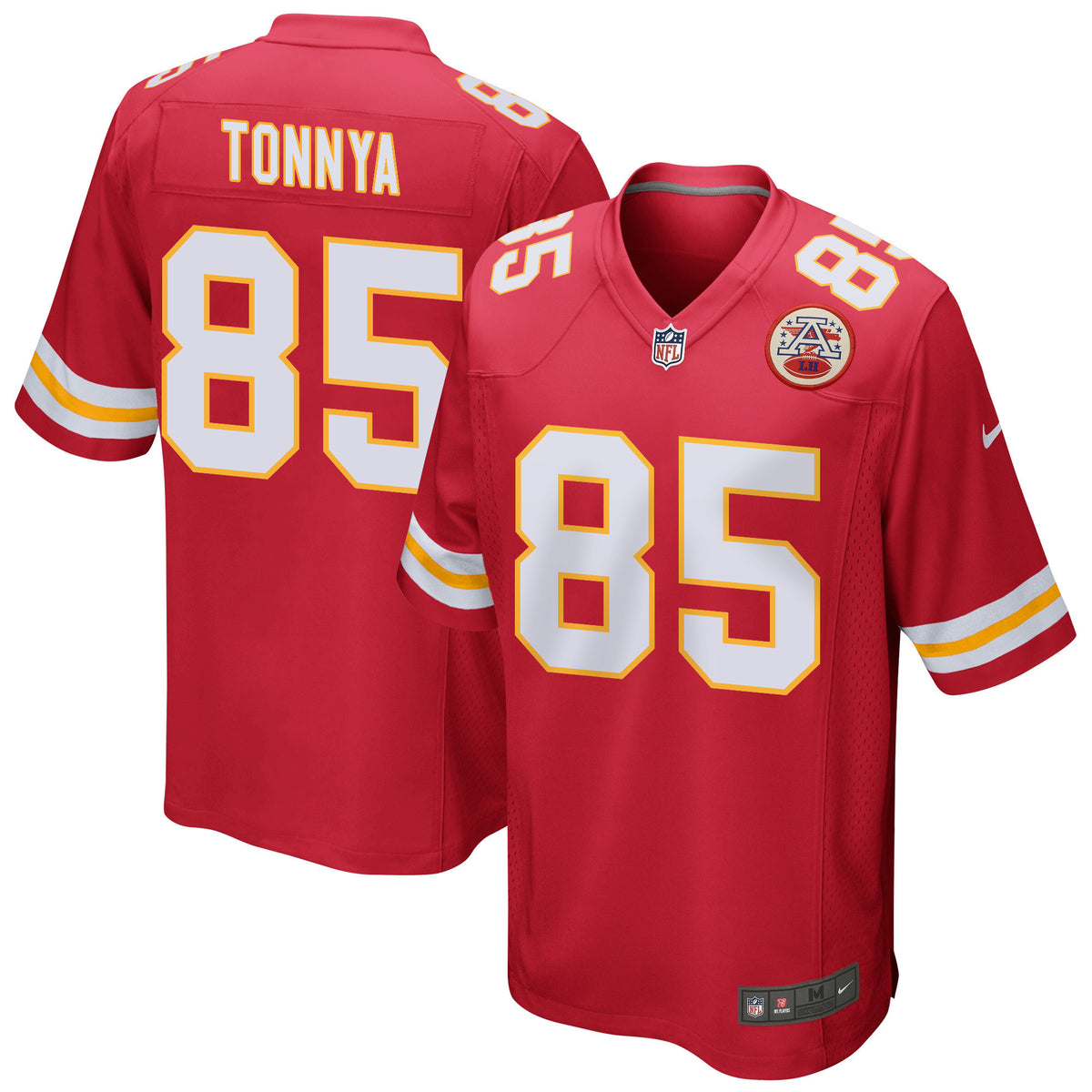 Robert Tonnya 85 Kansas City Chiefs Game Jersey - Red, Men Jersey