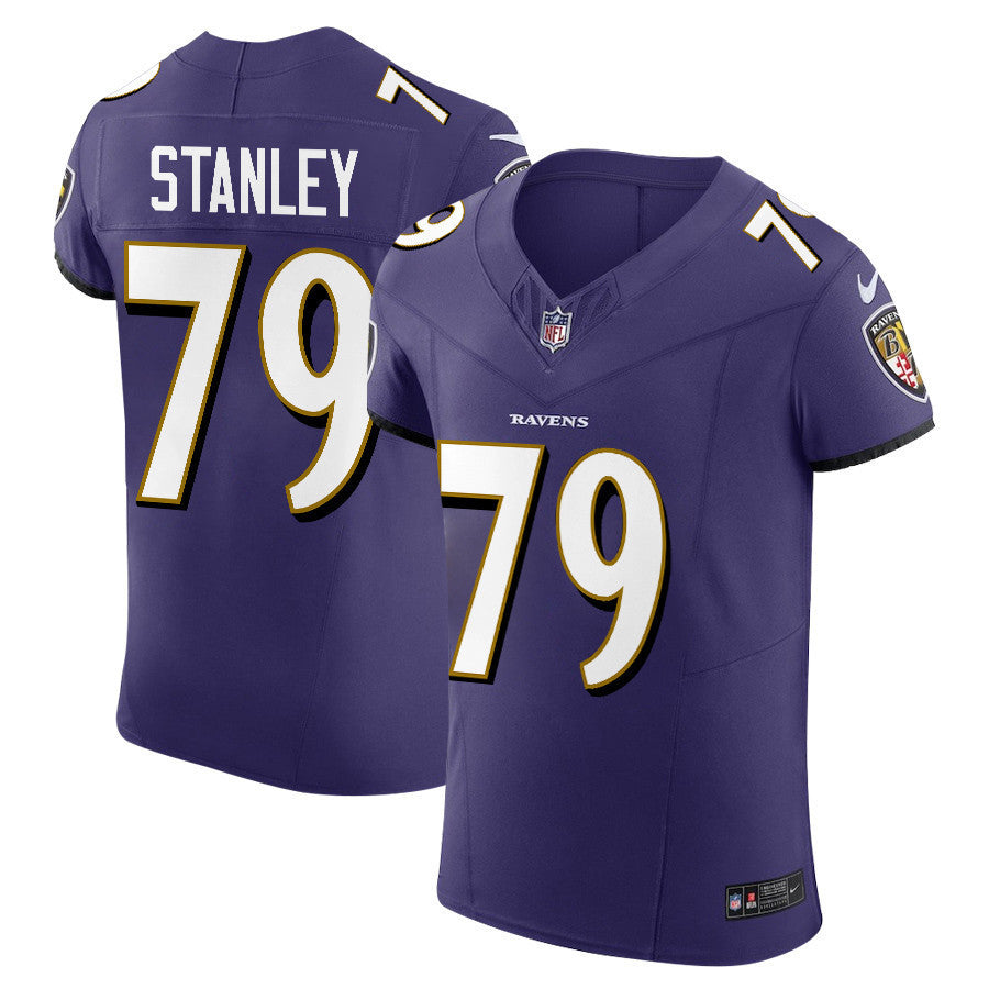 Ronnie Stanley 79 Baltimore Ravens Vapor F.U.S.E. Elite Jersey - Purple, Men Jersey