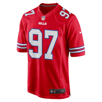 Joey Bosa 97 Buffalo Bills Alternate Game Jersey - Red, Men Jersey