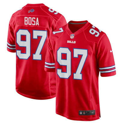 Joey Bosa 97 Buffalo Bills Alternate Game Jersey - Red, Men Jersey