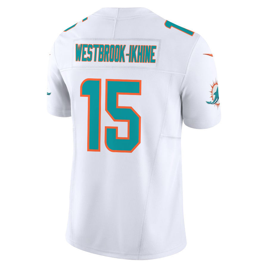 Nick Westbrook-Ikhine 15 Miami Dolphins Vapor F.U.S.E. Limited Jersey - White, Men Jersey