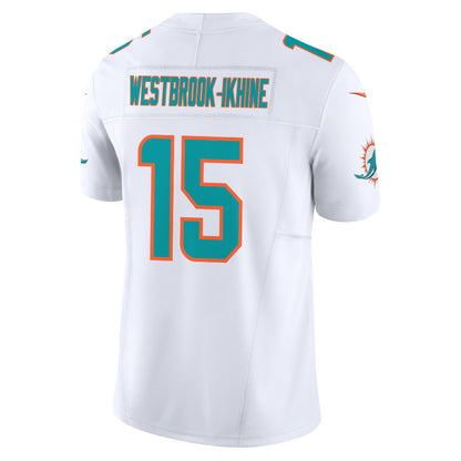 Nick Westbrook-Ikhine 15 Miami Dolphins Vapor F.U.S.E. Limited Jersey - White, Men Jersey