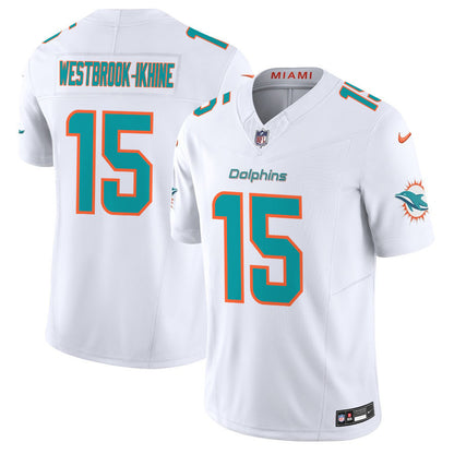 Nick Westbrook-Ikhine 15 Miami Dolphins Vapor F.U.S.E. Limited Jersey - White, Men Jersey