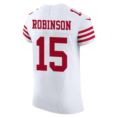 Demarcus Robinson 15 San Francisco 49ers Vapor F.U.S.E. Elite Jersey - White