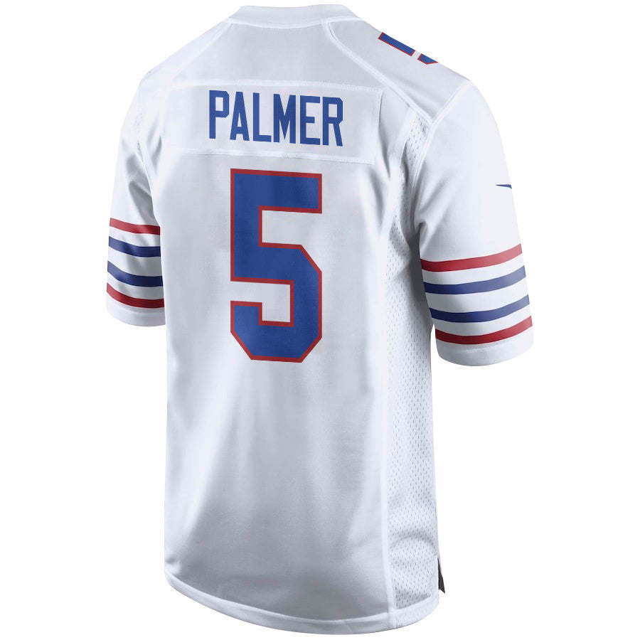 Josh Palmer 5 Buffalo Bills Alternate Game Jersey - White, Men Jersey