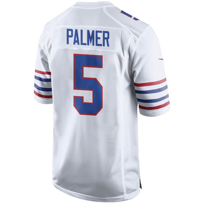 Josh Palmer 5 Buffalo Bills Alternate Game Jersey - White, Men Jersey