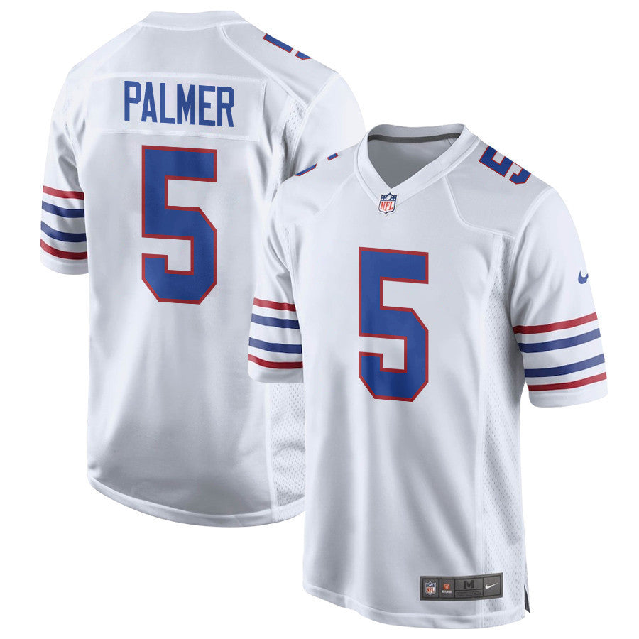 Josh Palmer 5 Buffalo Bills Alternate Game Jersey - White, Men Jersey