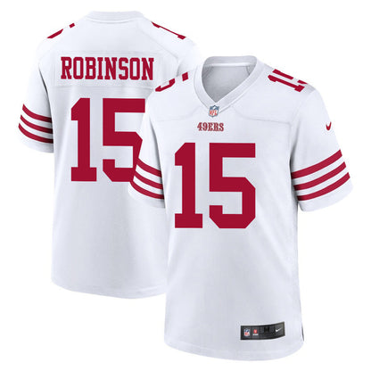 Demarcus Robinson 15 San Francisco 49ers Game Jersey - White, Men Jersey