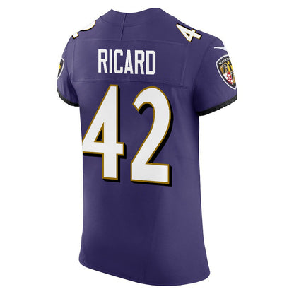 Patrick Ricard 42 Baltimore Ravens Vapor F.U.S.E. Elite Jersey - Purple, Men Jersey