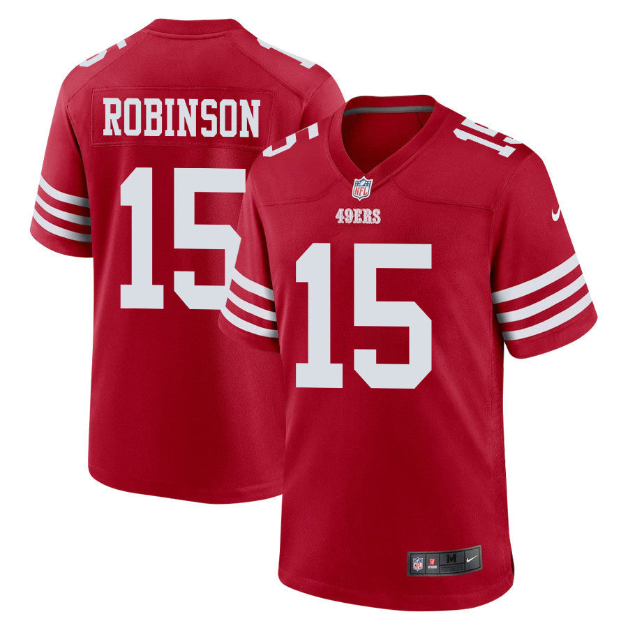 Demarcus Robinson 15 San Francisco 49ers Game Jersey - Scarlet, Men Jersey