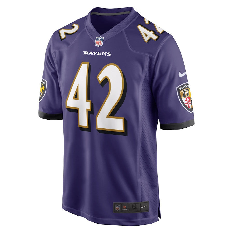Patrick Ricard 42 Baltimore Ravens Game Jersey - Purple, Men Jersey