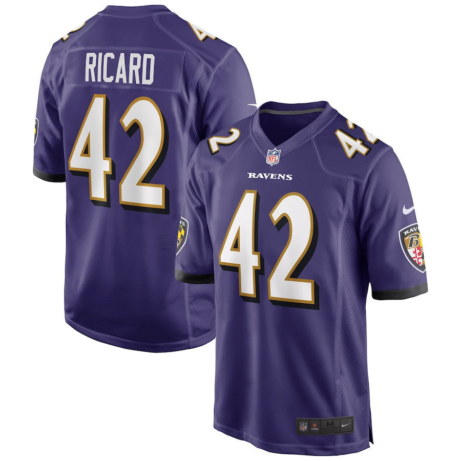 Patrick Ricard 42 Baltimore Ravens Game Jersey - Purple, Men Jersey