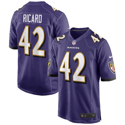 Patrick Ricard 42 Baltimore Ravens Game Jersey - Purple, Men Jersey