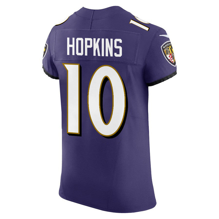 DeAndre Hopkins 10 Baltimore Ravens Vapor F.U.S.E. Elite Jersey - Purple, Men Jersey