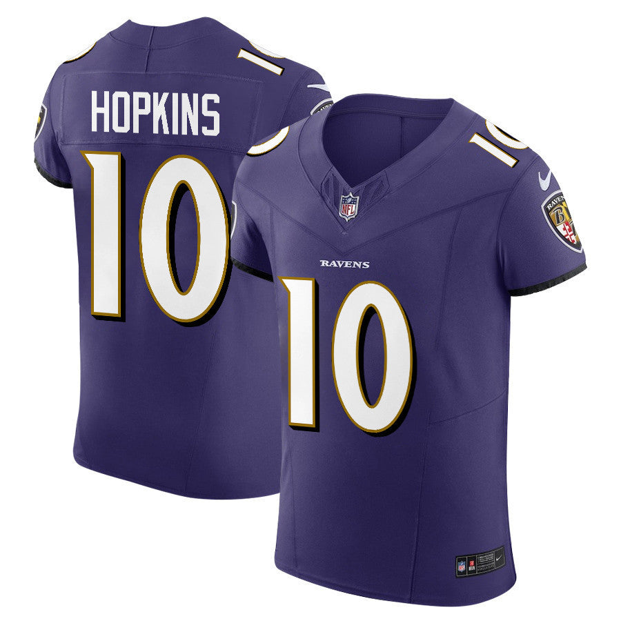 DeAndre Hopkins 10 Baltimore Ravens Vapor F.U.S.E. Elite Jersey - Purple, Men Jersey