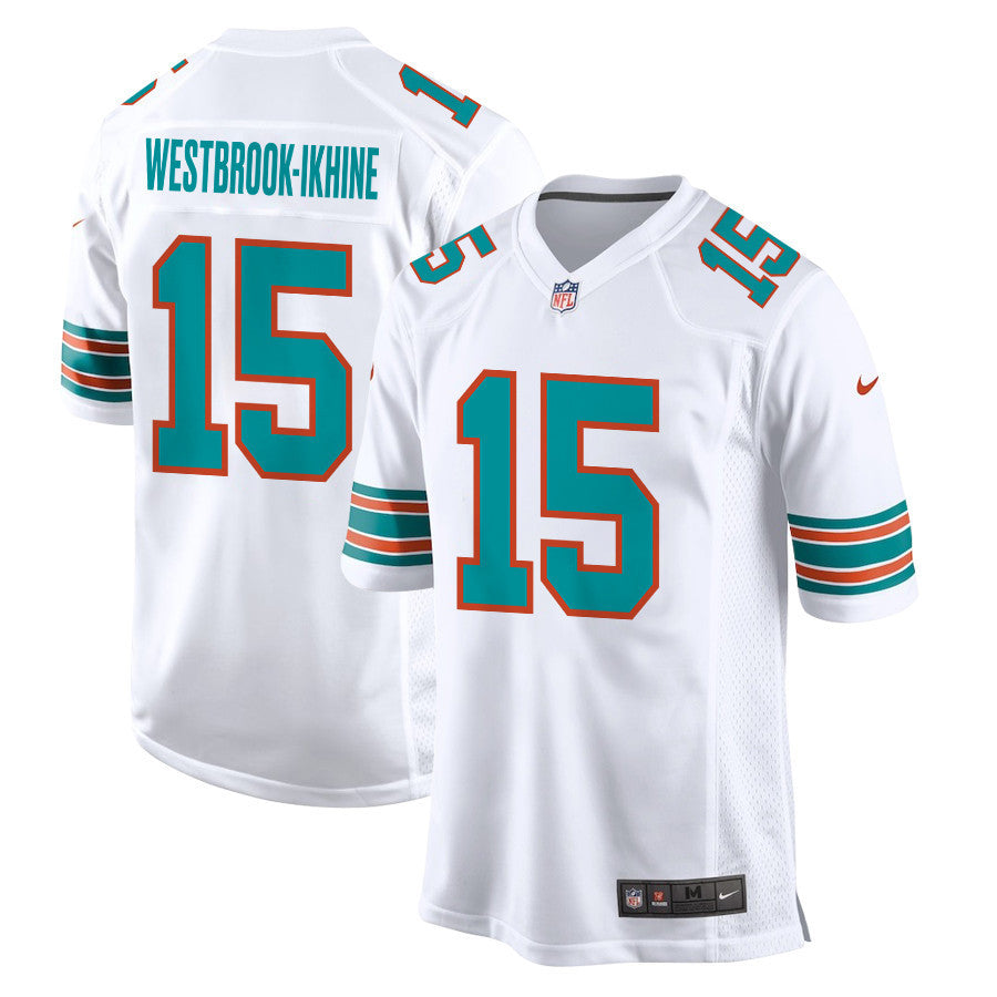 Nick Westbrook-Ikhine 15 Miami Dolphins Alternate Game Jersey - White, Men Jersey