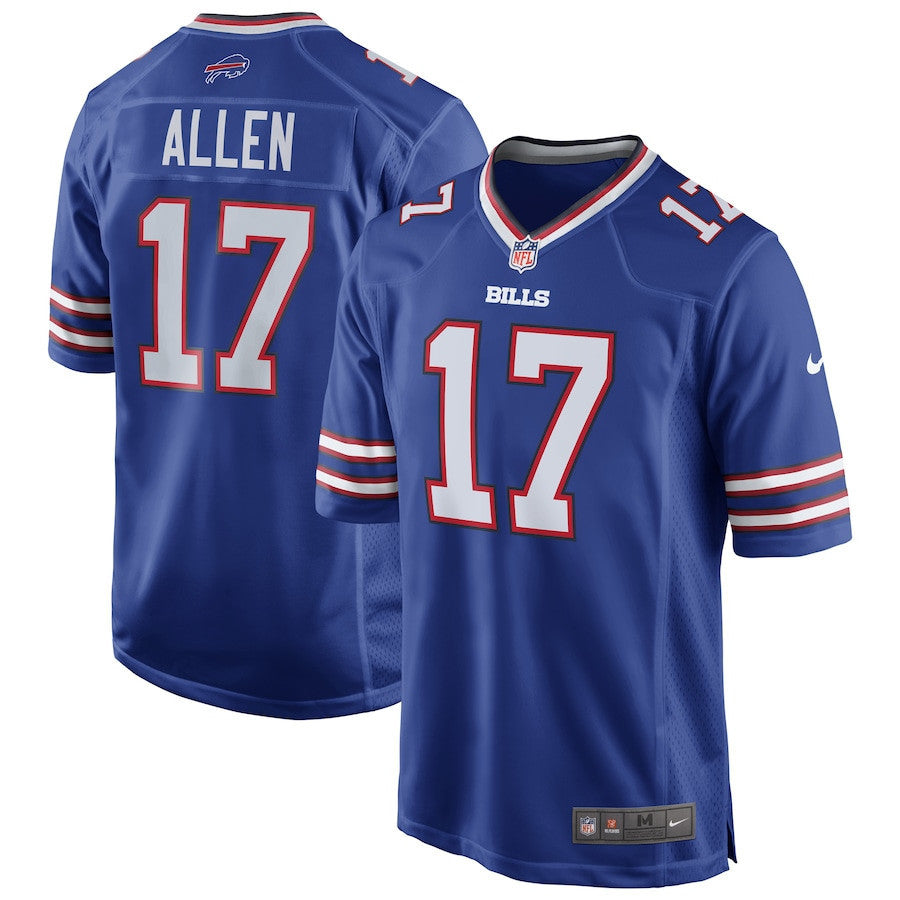 Josh Allen 17 Buffalo Bills Game Jersey - Royal, Men Jersey