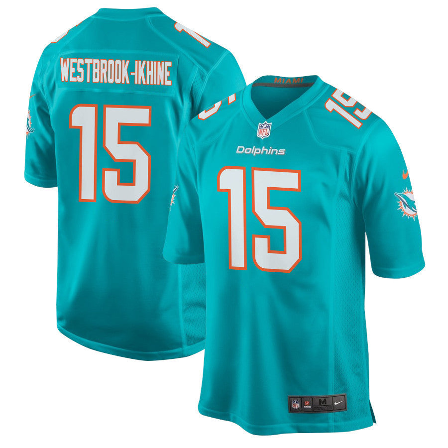Nick Westbrook-Ikhine 15 Miami Dolphins Game Jersey - Aqua, Men Jersey