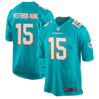 Nick Westbrook-Ikhine 15 Miami Dolphins Game Jersey - Aqua, Men Jersey