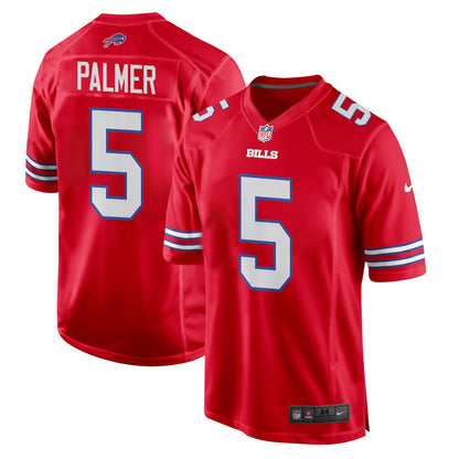 Josh Palmer 5 Buffalo Bills Alternate Game Jersey - Red, Men Jersey