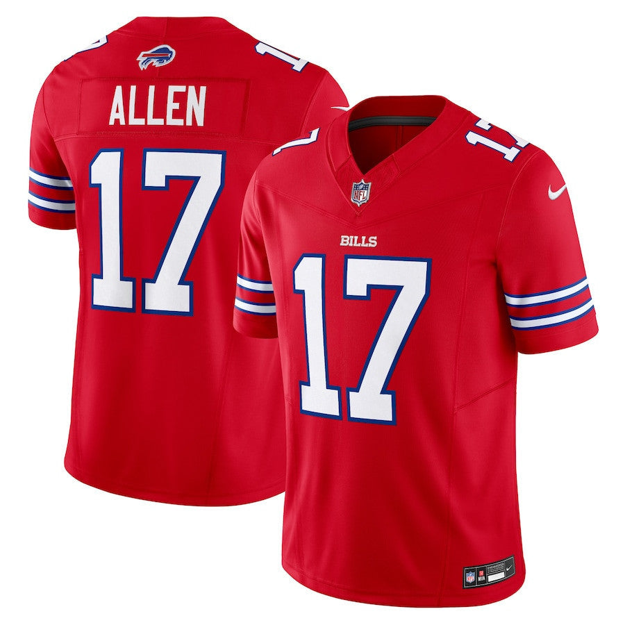 Josh Allen 17 Buffalo Bills Vapor F.U.S.E. Limited Jersey - Red, Men Jersey