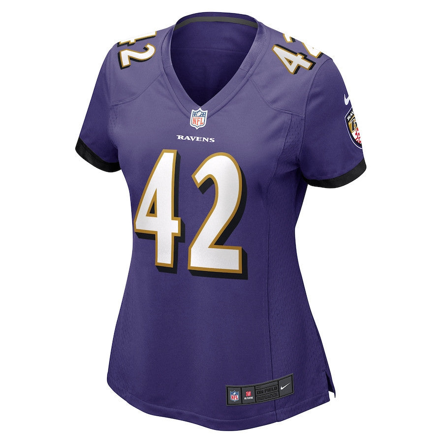 Patrick Ricard 42 Baltimore Ravens Women's Game Jersey - Purple