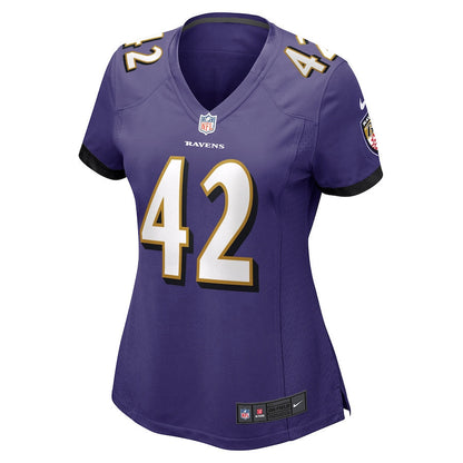 Patrick Ricard 42 Baltimore Ravens Women's Game Jersey - Purple