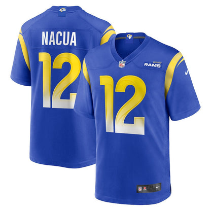 Puka Nacua 12 Los Angeles Rams Game Jersey - Royal, Men Jersey