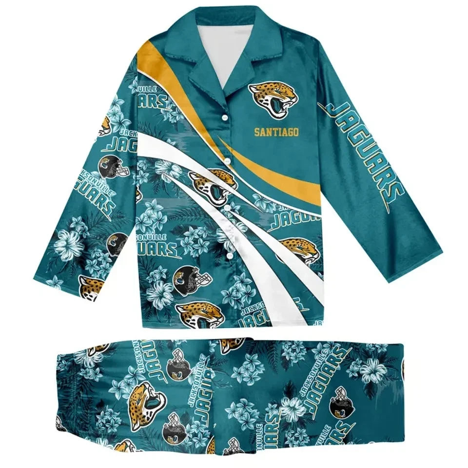 Jacksonville Jaguars Personalized Pajamas Set with Custom Name Printed