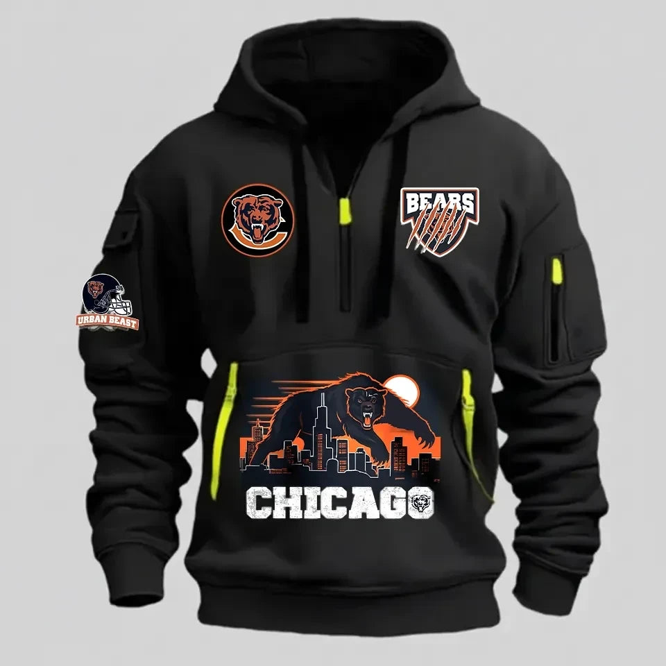 Chicago Bears Urban Skyline 3D All-Over Print Dynamic Hoodie