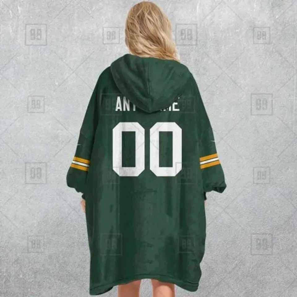 Green Bay Packers Game Day Spirit Personalized 3D Blanket Hoodie