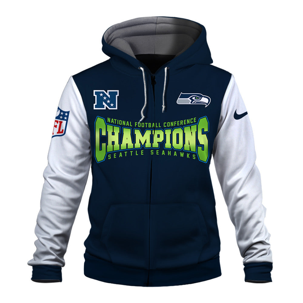 Seattle Seahawks Crowned Kings Of The NFC Zip Hoodie