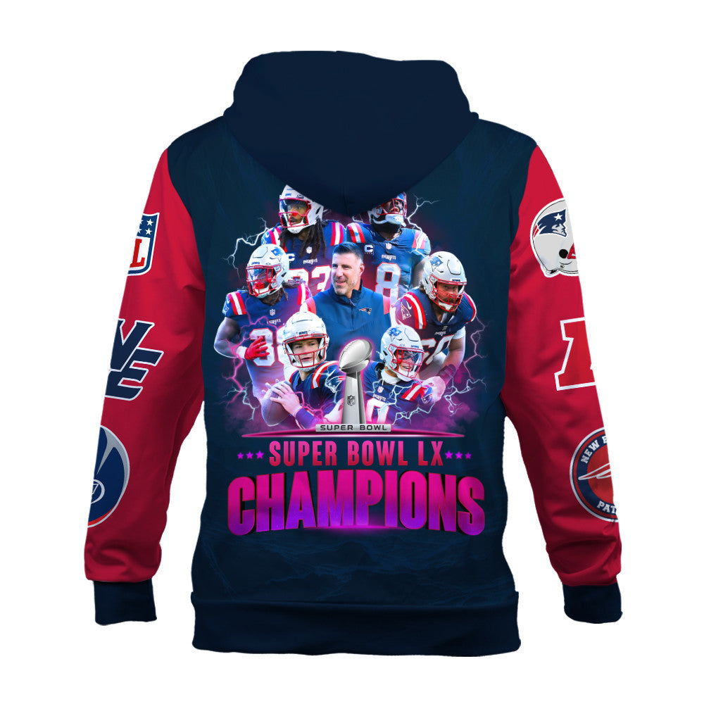 New England Patriots The "Champion Spirit" Zip Hoodie
