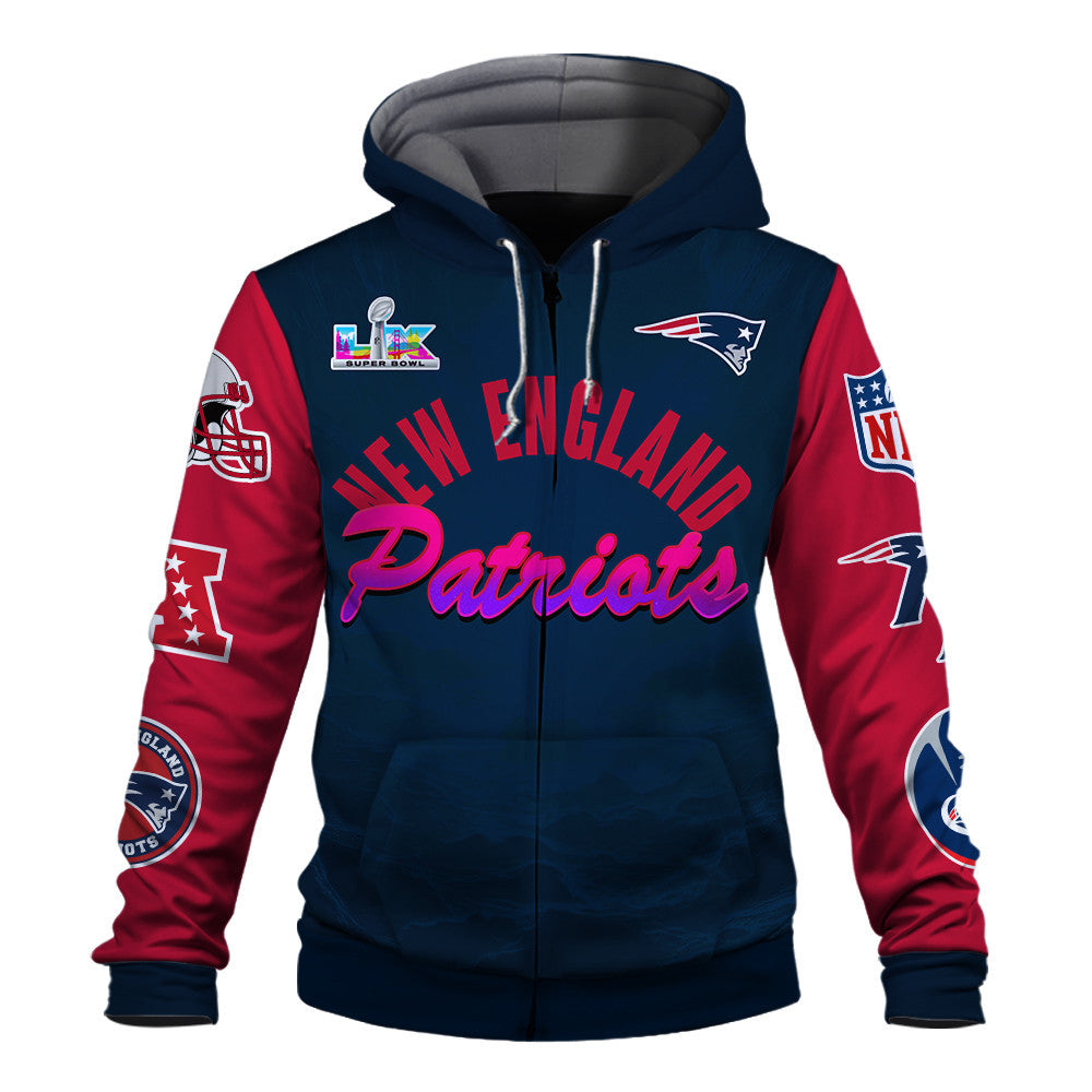 New England Patriots The "Champion Spirit" Zip Hoodie