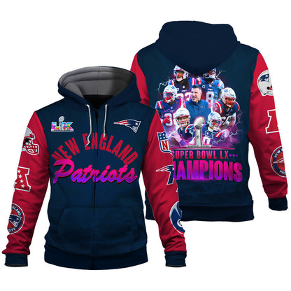 New England Patriots The "Champion Spirit" Zip Hoodie